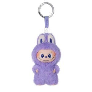 THE MONSTERS mini Labubu Pin for Love Series Vinyl Plush Pendant letter T